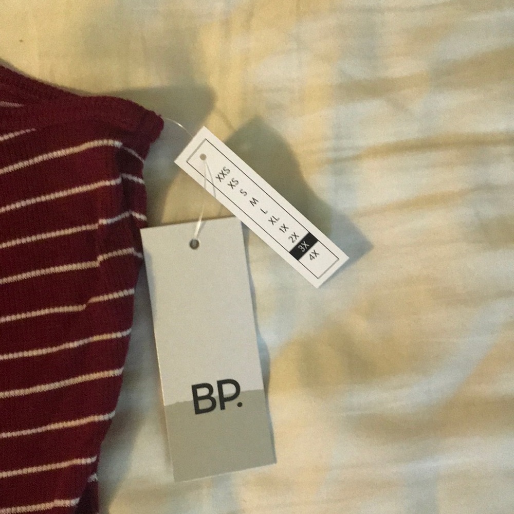 BP RED RUMBA STRIPED Tank Top - Picture 4 of 4